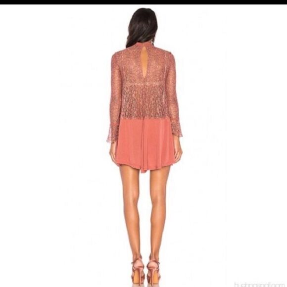 🤩HOST PICK! 🤩 NWT FREE PEOPLE DUSTY MAUVE TELLTALE LACE DRESS SMALL 💥💥💥💥💥 - Picture 6 of 14